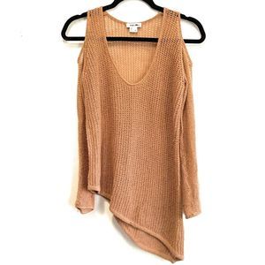 Helmut Lang Cold Shoulder Asymmetrical Sweater‎